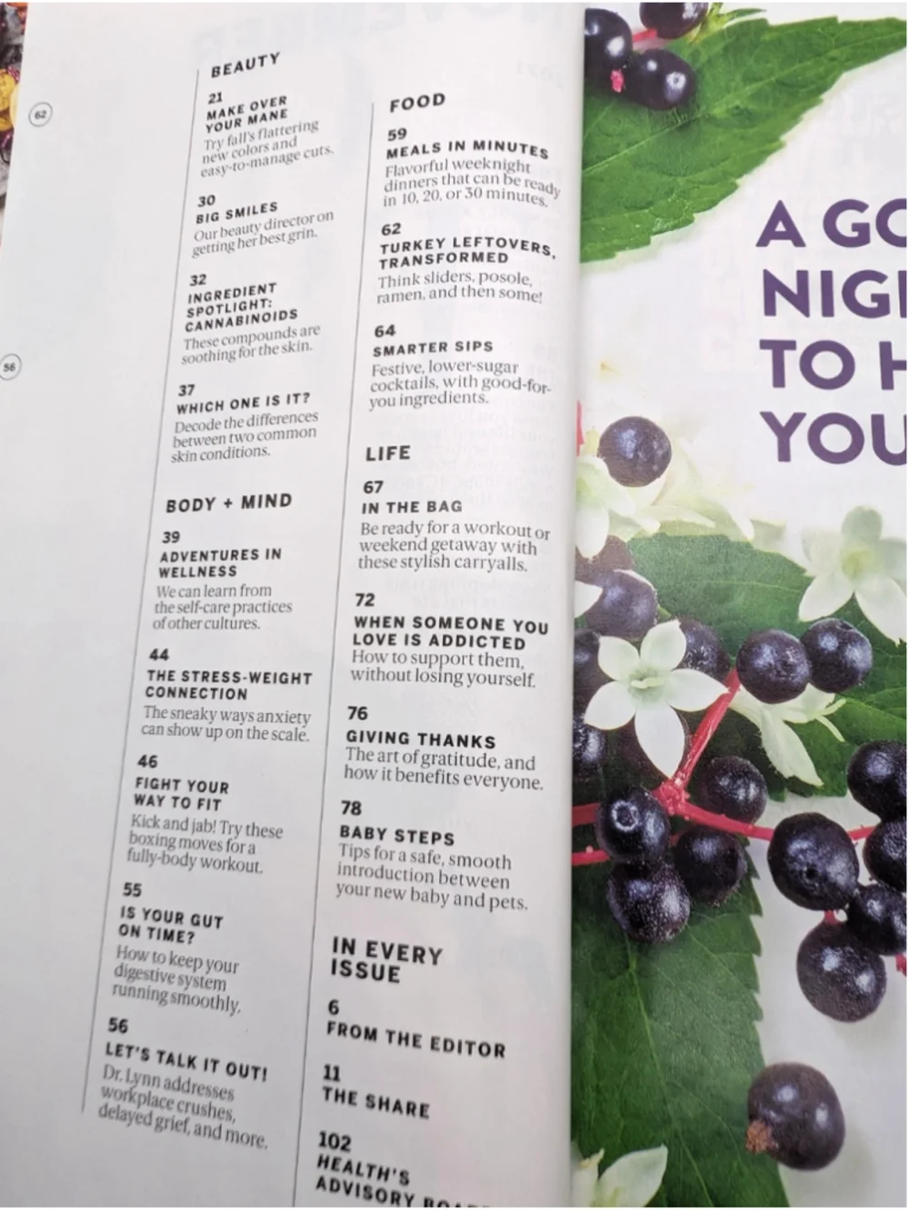 Health Magazine 2021 - October Gabrielle Union, November Khloe Kardashian